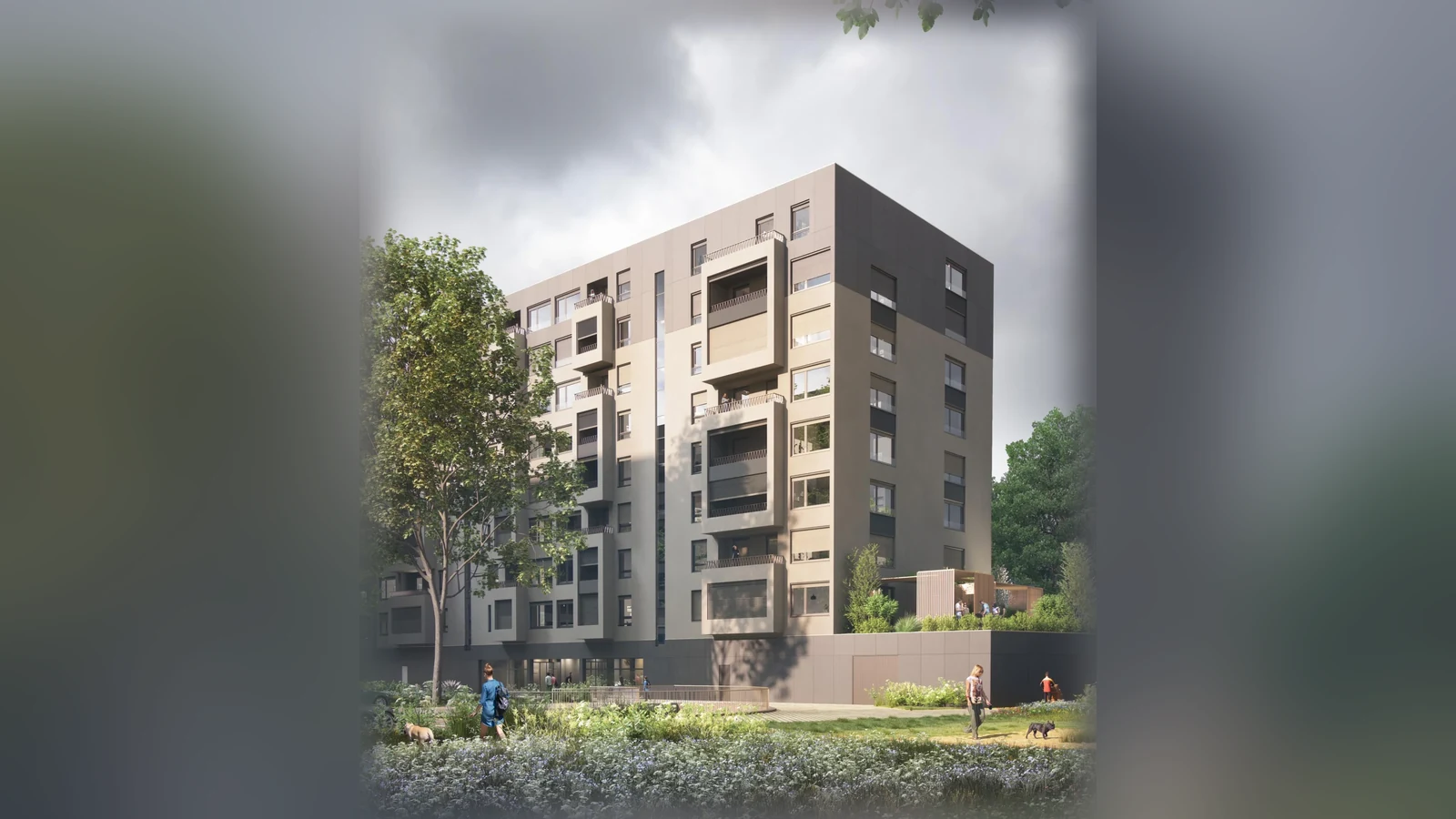 Svetice Residence – arhitektonska vizualizacija stambene zgrade s lođama